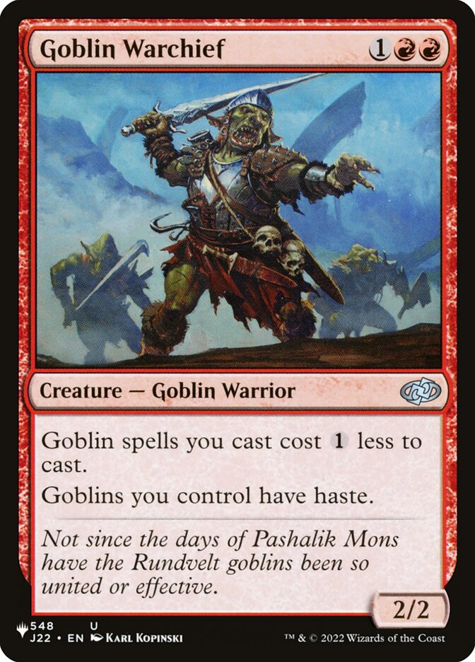 Goblin Warchief (plst J22-548)
