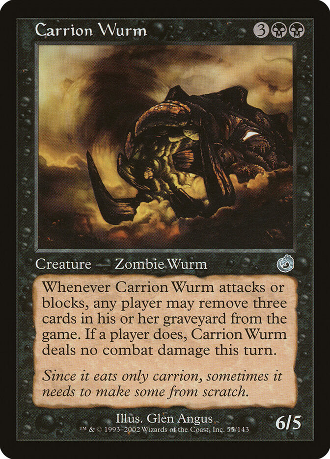 Carrion Wurm (Torment) Medium Play Foil