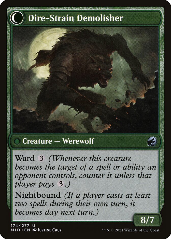 Back face of Dire-Strain Demolisher