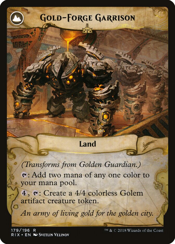 Back face of Gold-Forge Garrison