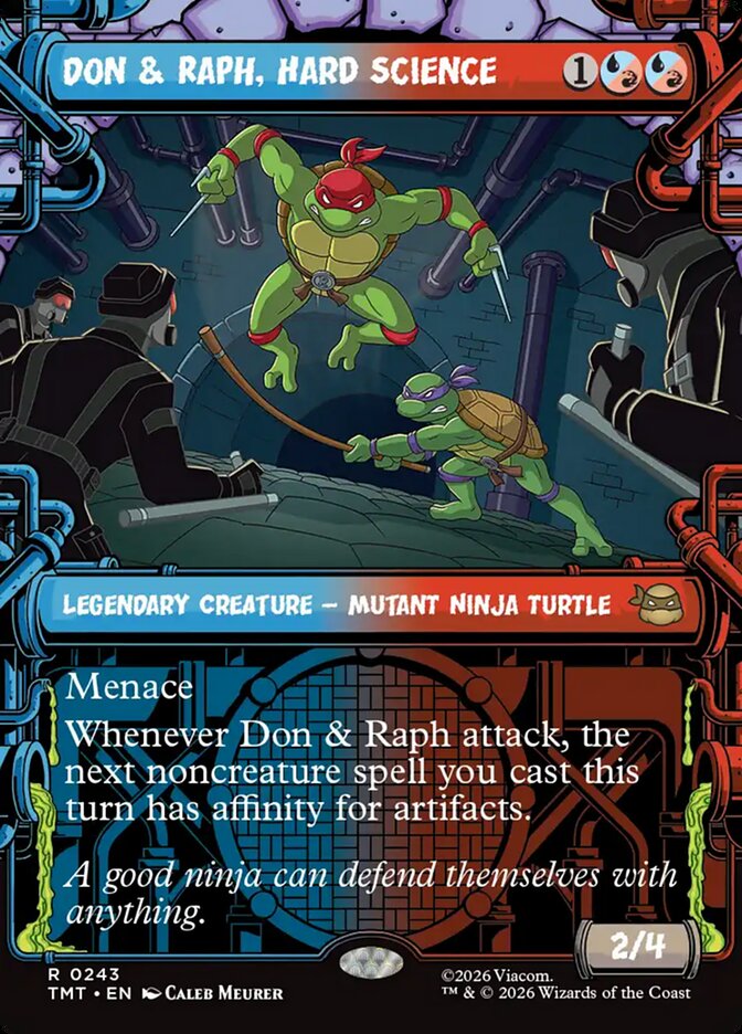 Don & Raph, Hard Science (Showcase) (Teenage Mutant Ninja Turtles) Near Mint Foil