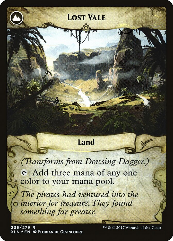 Back face of Lost Vale