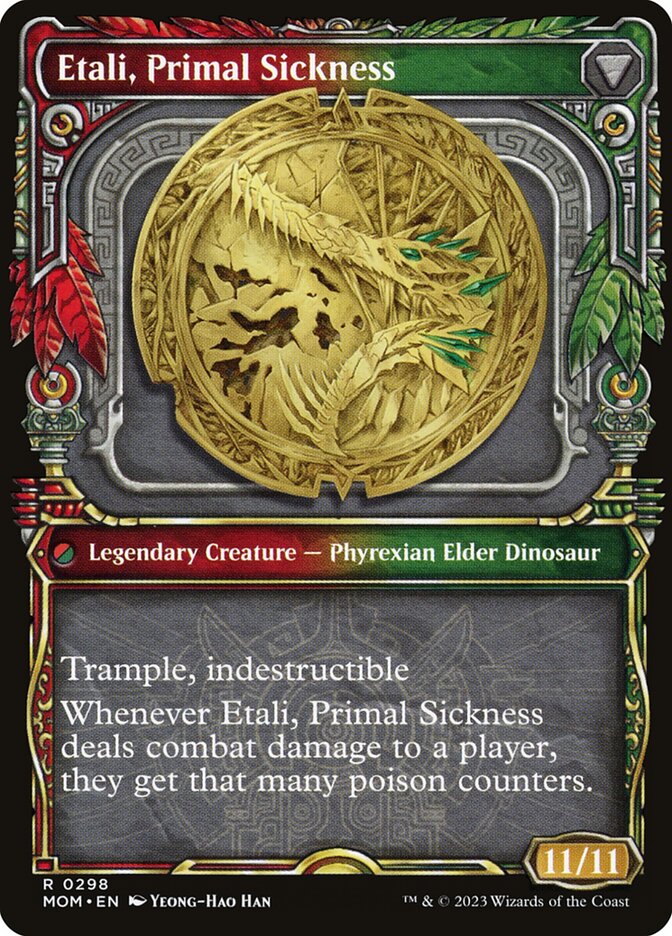 Back face of Etali, Primal Sickness