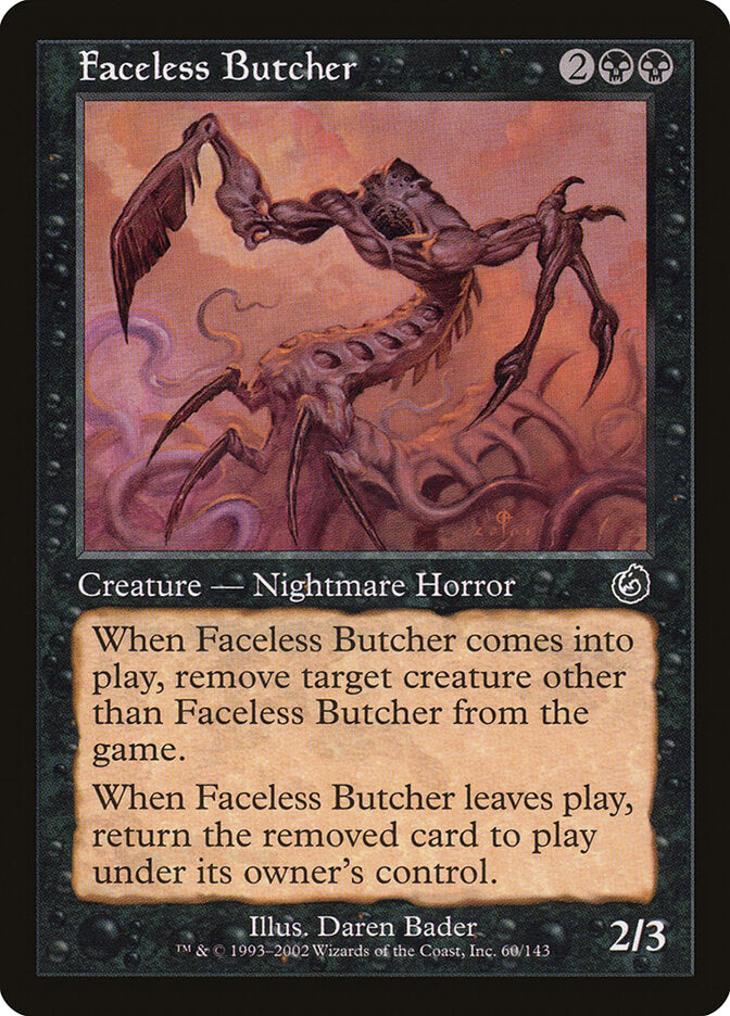 Faceless Butcher (Torment) Medium Play Foil
