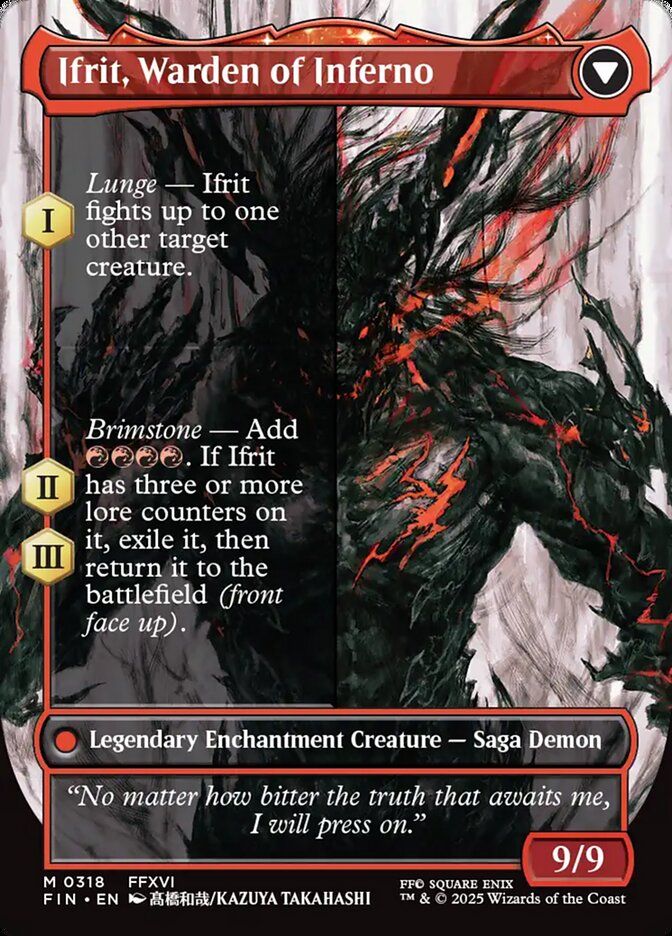 Back face of Ifrit, Warden of Inferno