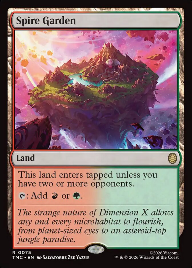 Spire Garden (Surge Foil) (Commander: Teenage Mutant Ninja Turtles) Near Mint Foil