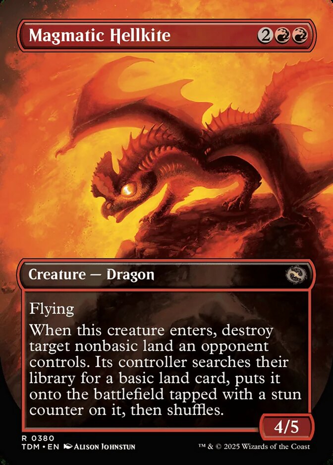 Back face of Magmatic Hellkite