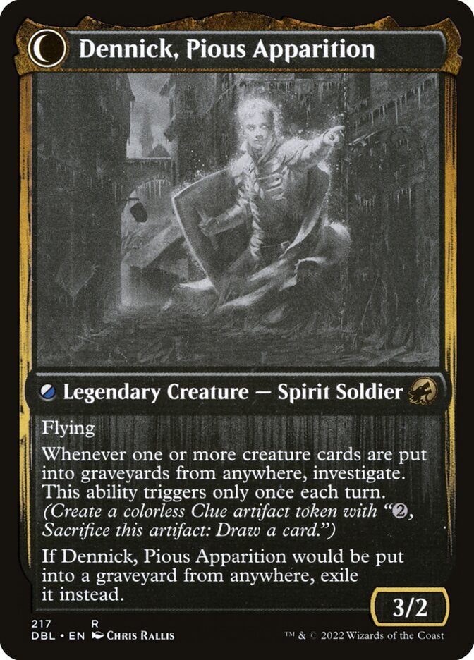Back face of Dennick, Pious Apparition