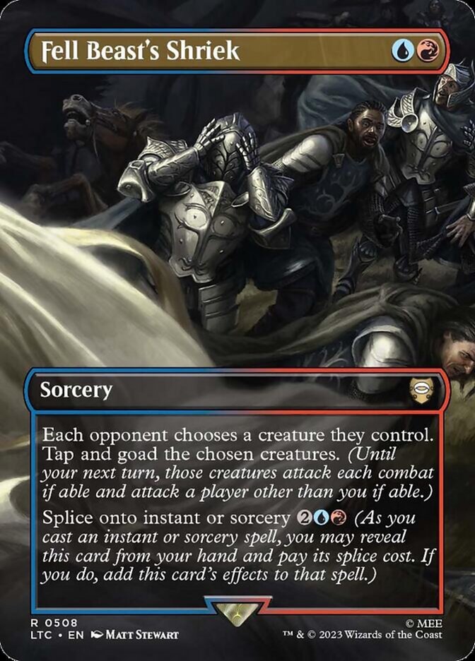 Fell Beast's Shriek Art Card (Art Series: Universes Beyond: The Lord of the Rings: Tales of Middle-earth) Near Mint