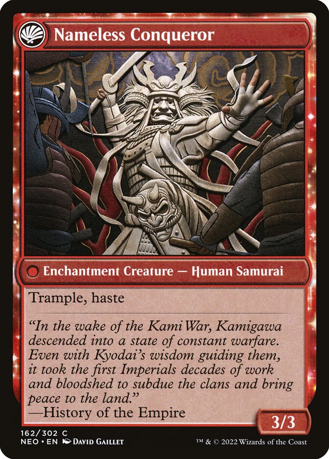 Back face of Nameless Conqueror