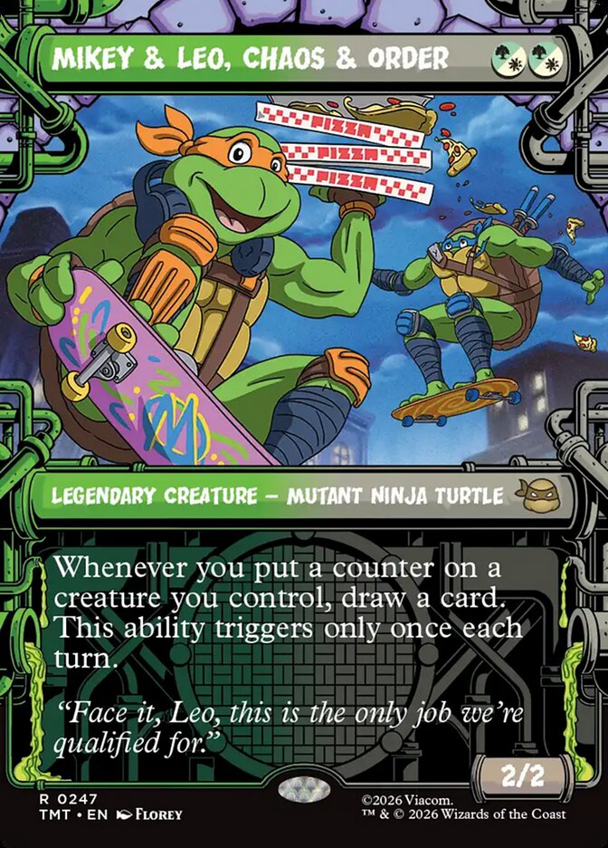Mikey & Leo, Chaos & Order (Showcase) (Teenage Mutant Ninja Turtles) Light Play