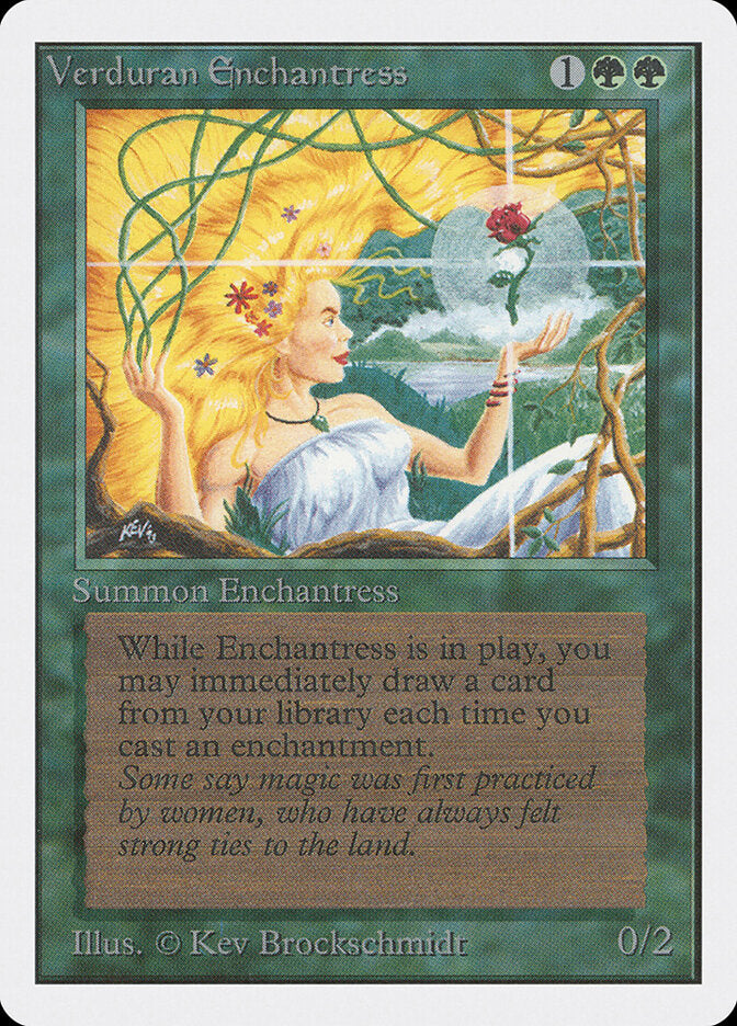 Verduran Enchantress (Unlimited) Near Mint