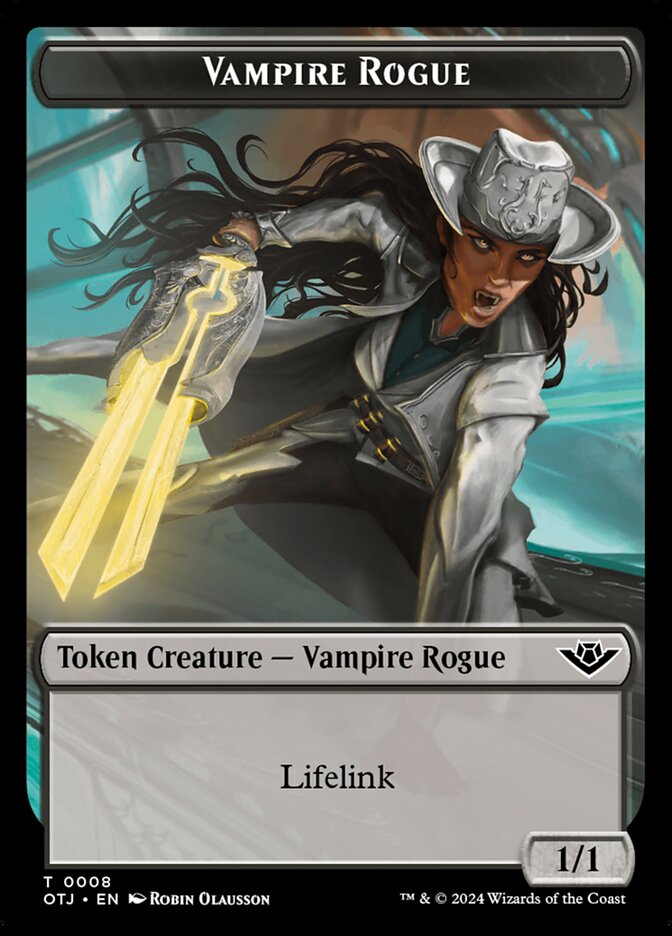 Vampire Rogue / Plot Double-Sided Token (Outlaws of Thunder Junction) Near Mint