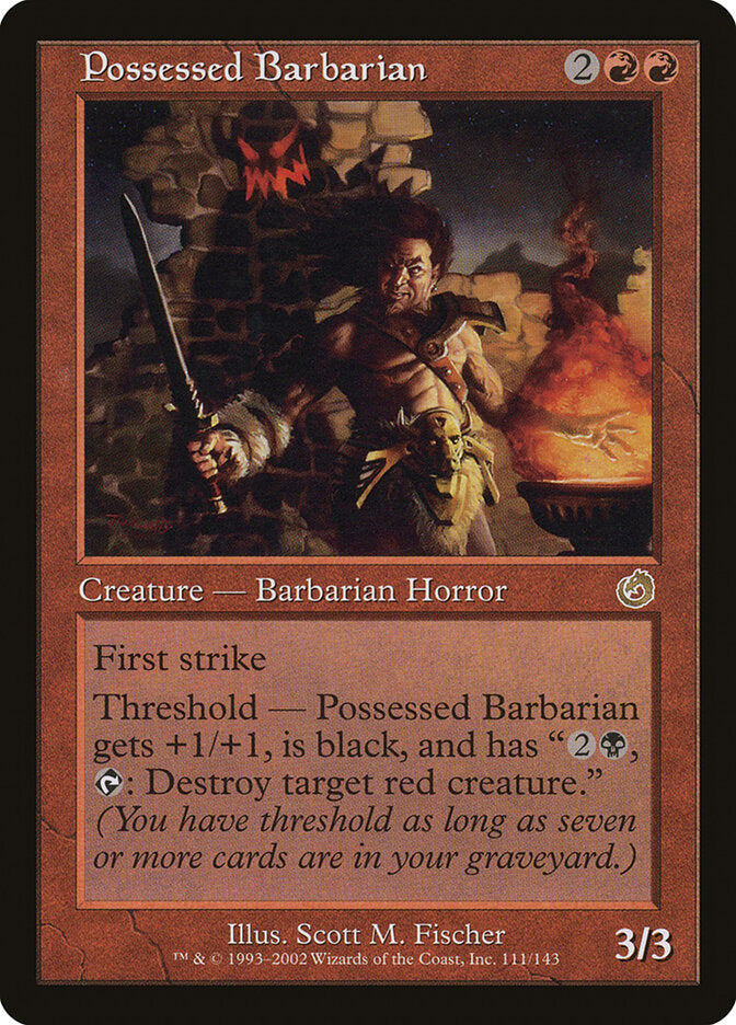 Possessed Barbarian (Torment) Near Mint Foil