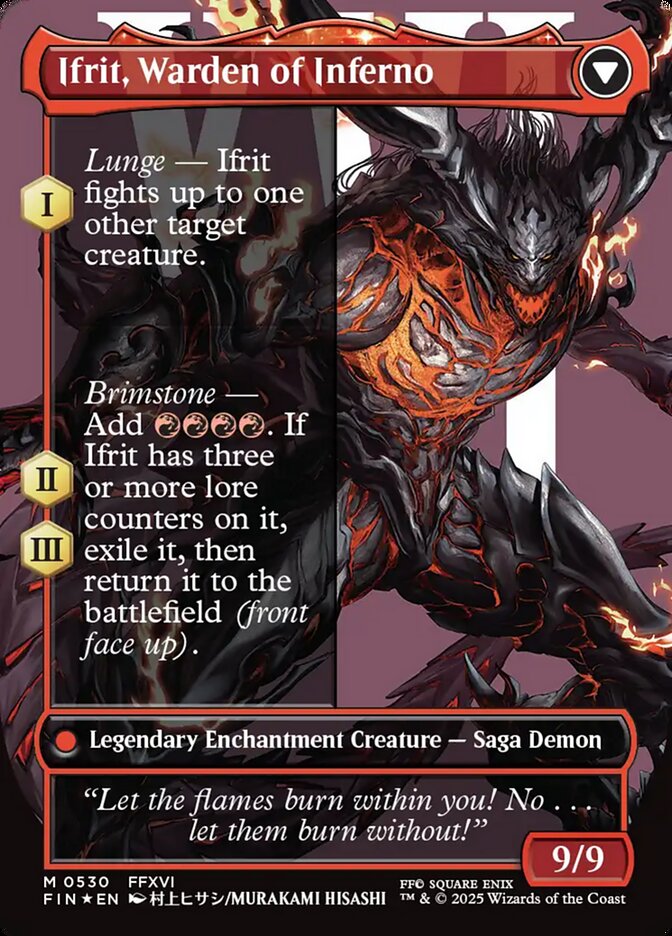 Back face of Ifrit, Warden of Inferno
