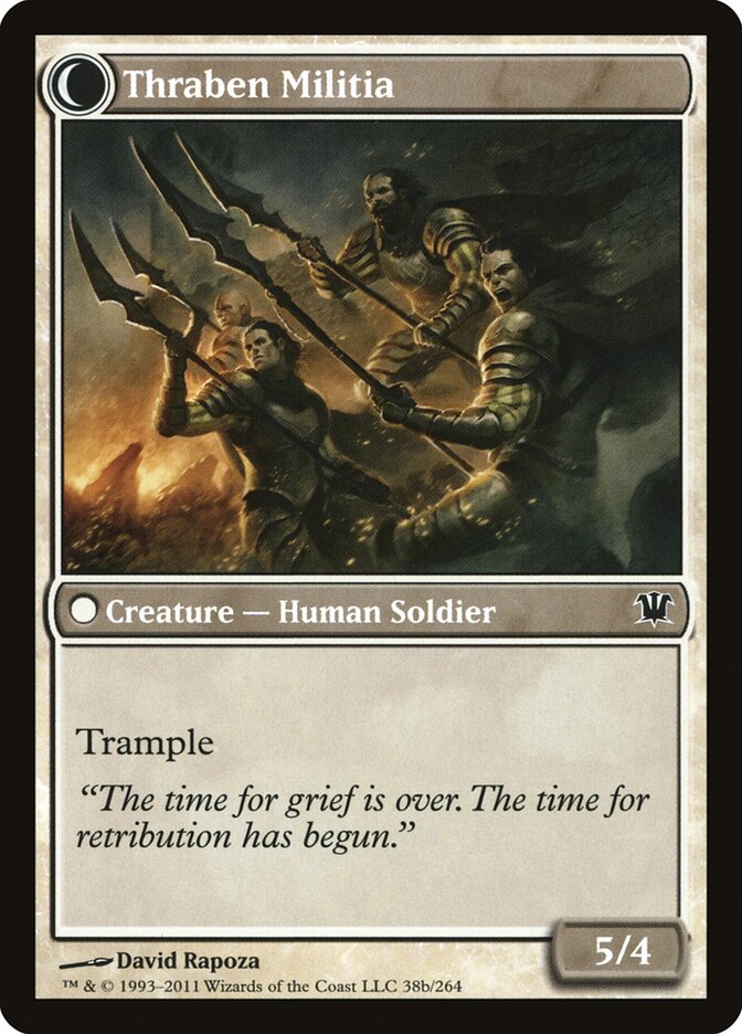 Back face of Thraben Militia