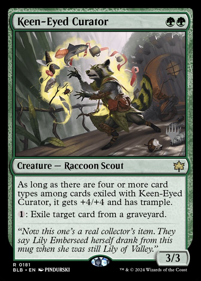 Keen-Eyed Curator (Promo Pack: Bloomburrow) Near Mint Foil