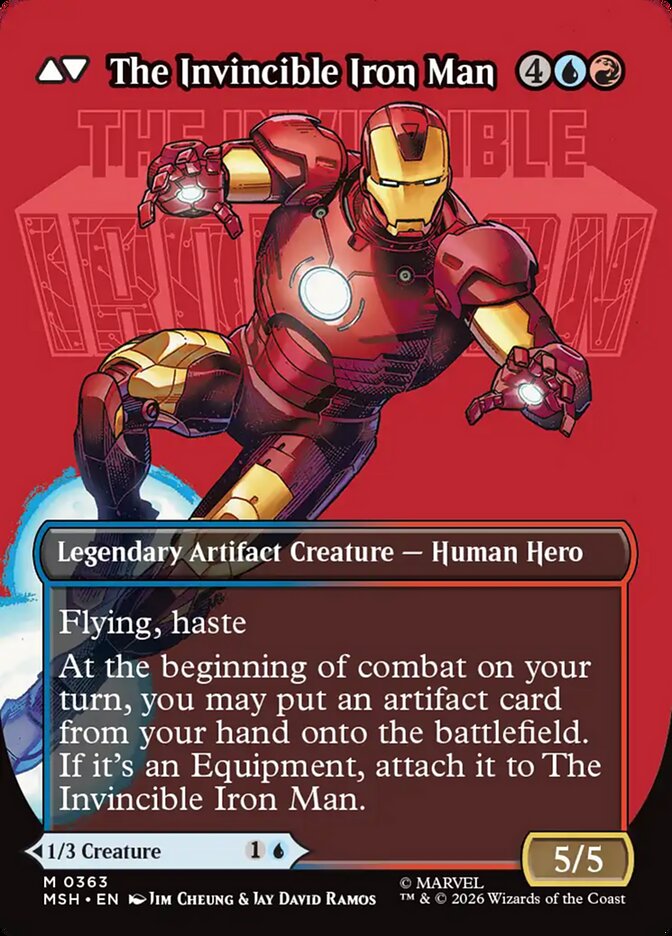 Back face of The Invincible Iron Man