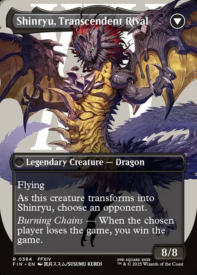 Back face of Shinryu, Transcendent Rival