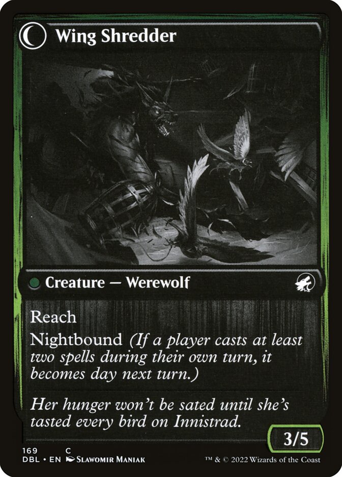 Back face of Wing Shredder