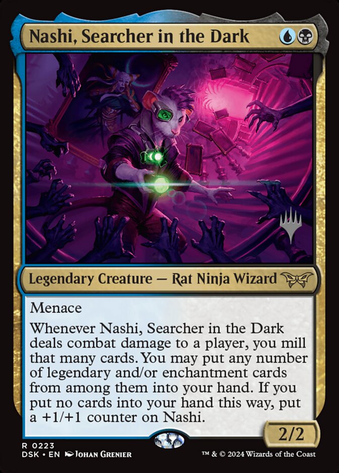Nashi, Searcher in the Dark (Promo Pack: Duskmourn: House of Horror) Near Mint