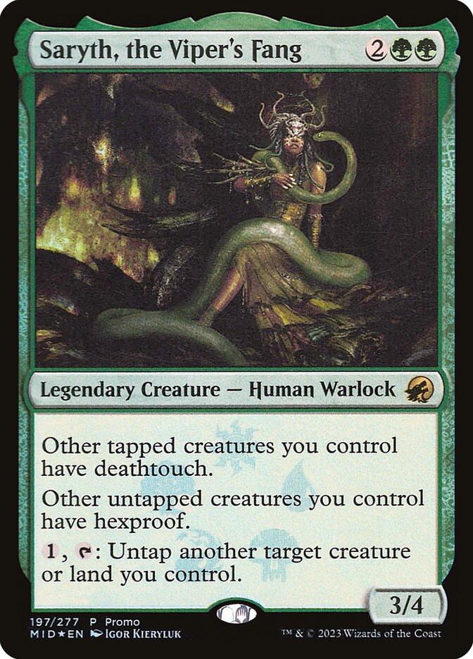 Saryth, the Viper's Fang (Promos: Media) Near Mint Foil