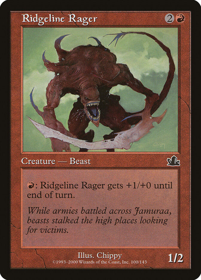 Ridgeline Rager (Prophecy) Near Mint Foil