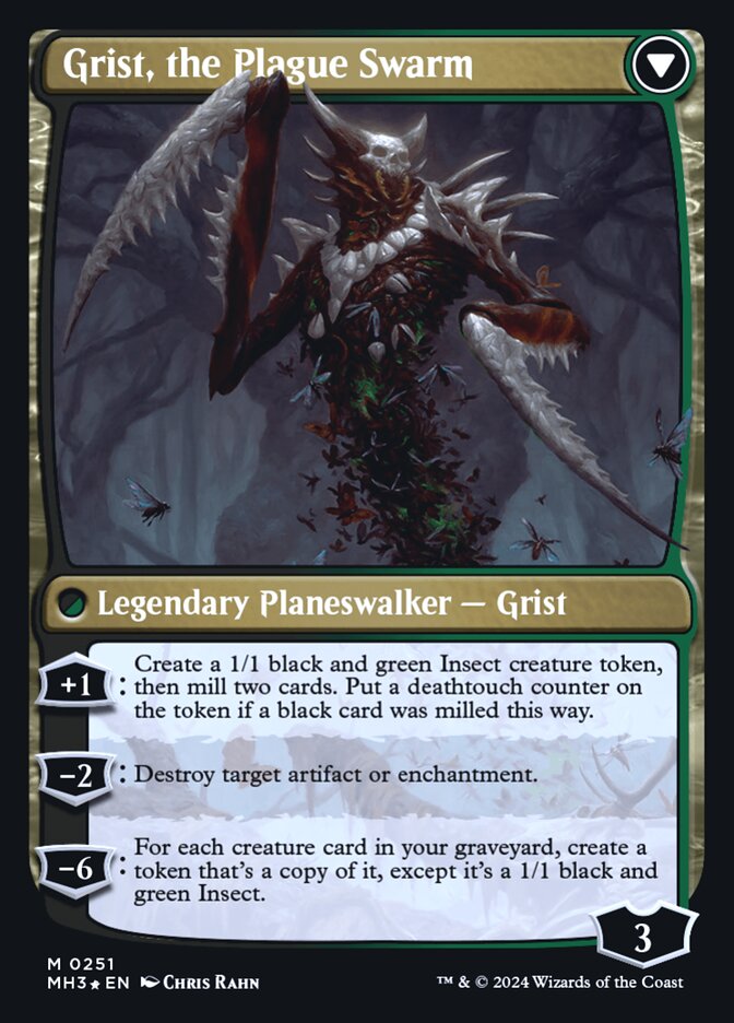 Back face of Grist, the Plague Swarm