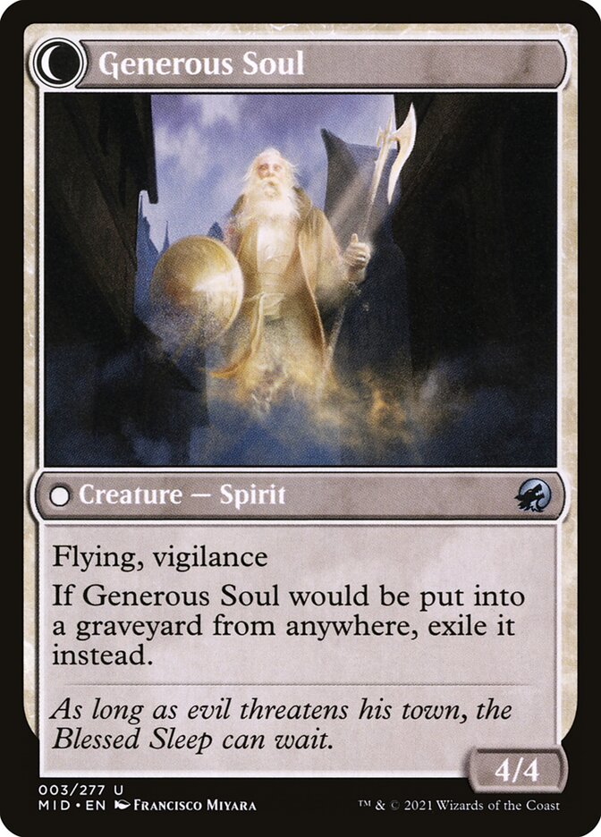 Back face of Generous Soul