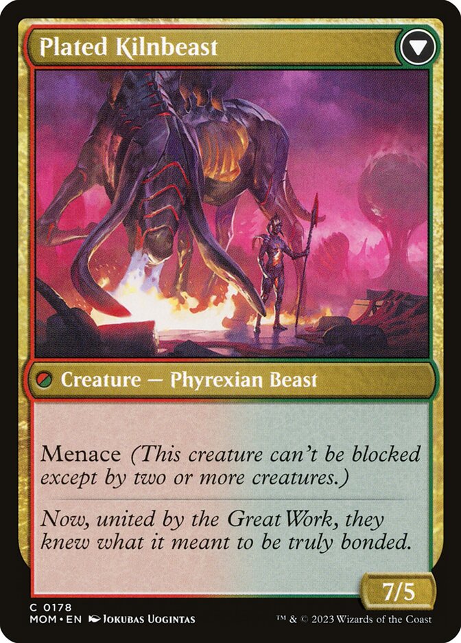 Back face of Plated Kilnbeast