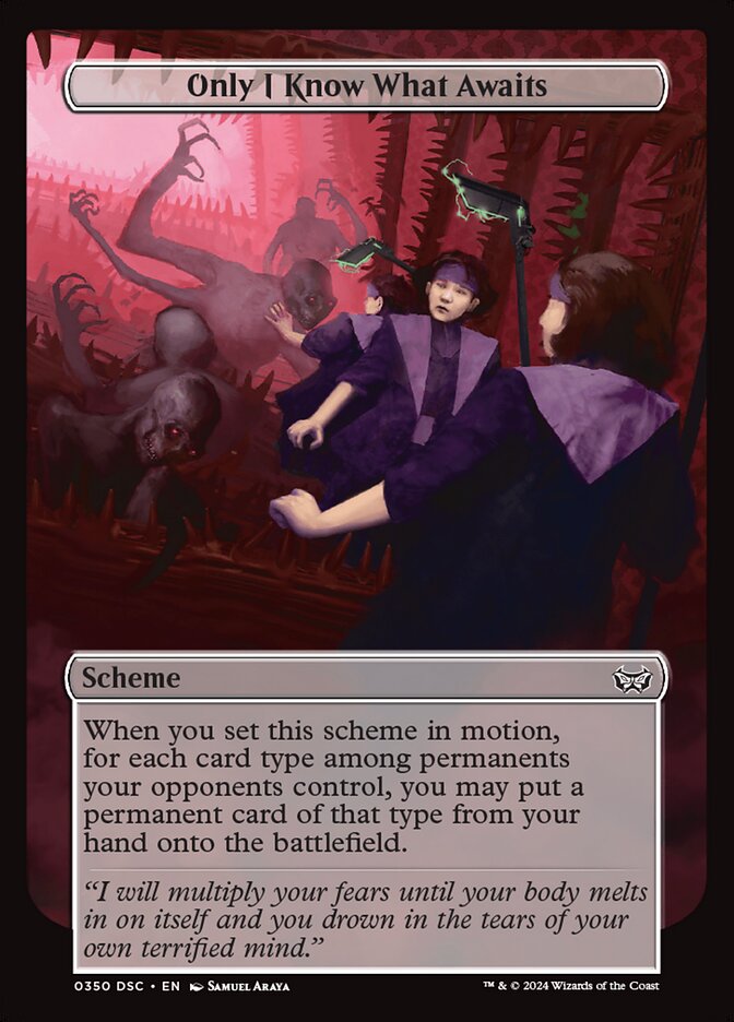 Only I Know What Awaits (Full Art) (Commander: Duskmourn: House of Horror) Near Mint
