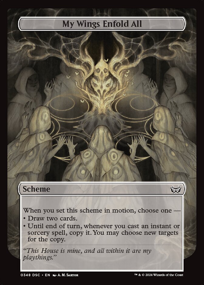 My Wings Enfold All (Full Art) (Commander: Duskmourn: House of Horror) Near Mint