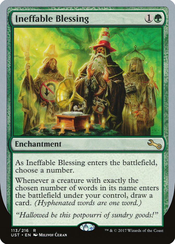 Ineffable Blessing (F) (Unstable) Near Mint Foil