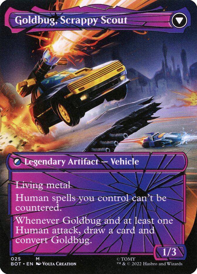 Back face of Goldbug, Scrappy Scout