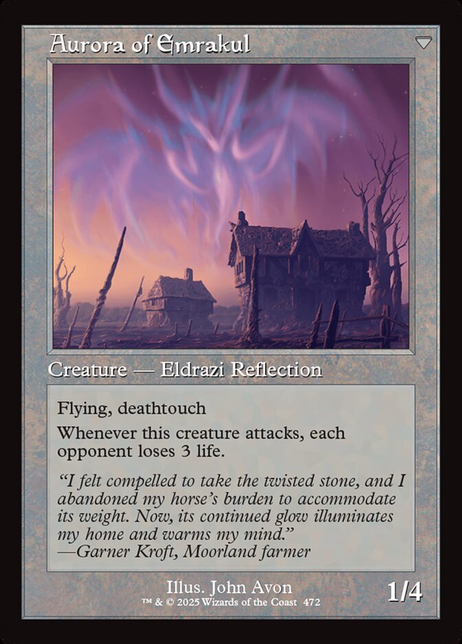Back face of Aurora of Emrakul