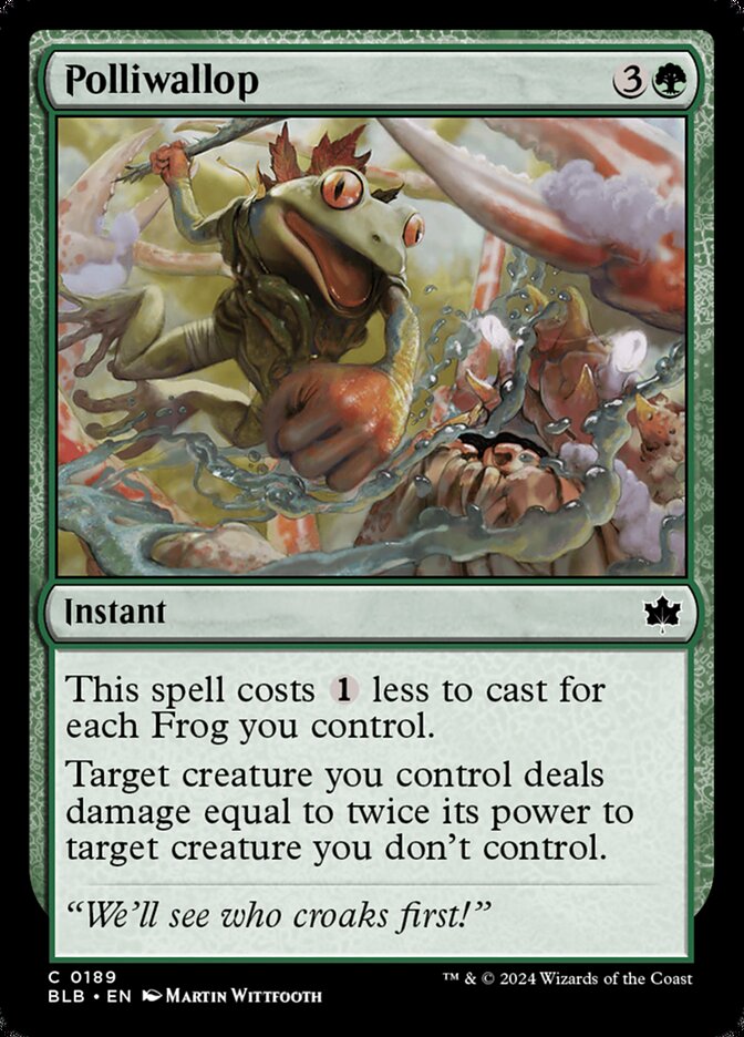 Polliwallop (Bloomburrow) Damaged / Poor Foil