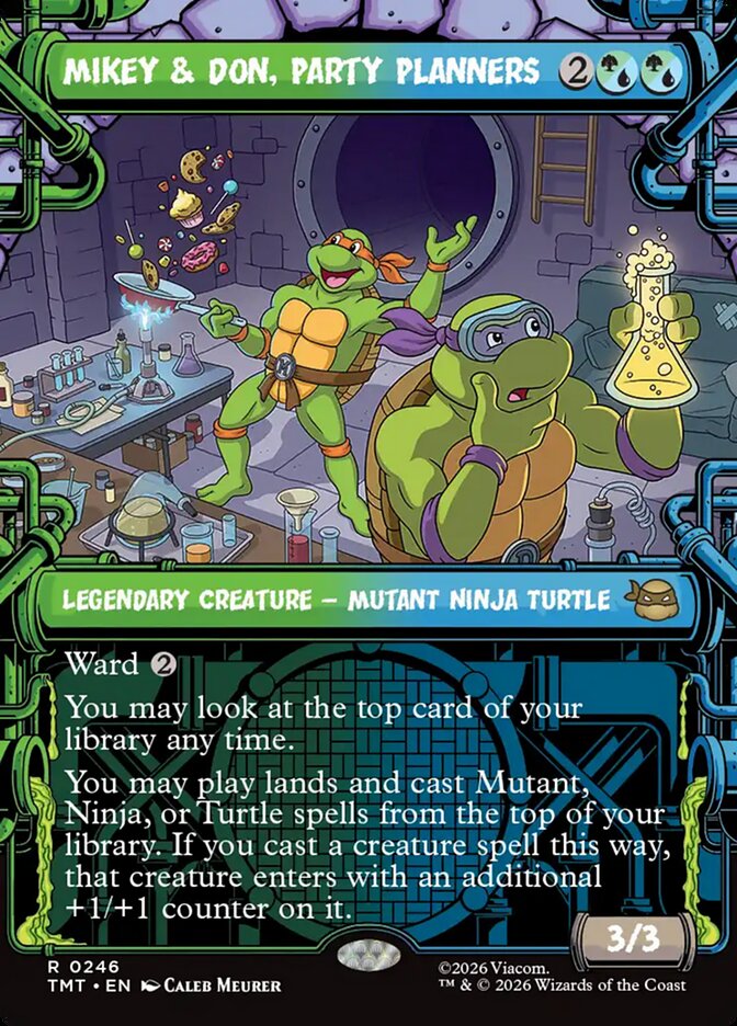 Mikey & Don, Party Planners (Showcase) (Teenage Mutant Ninja Turtles) Near Mint