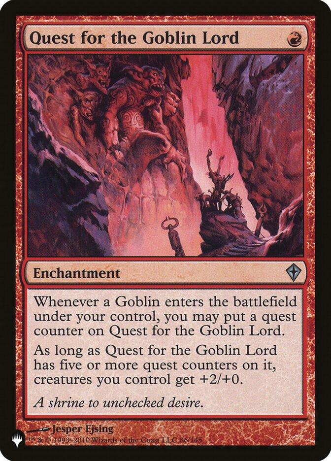 Quest for the Goblin Lord (The List) Near Mint