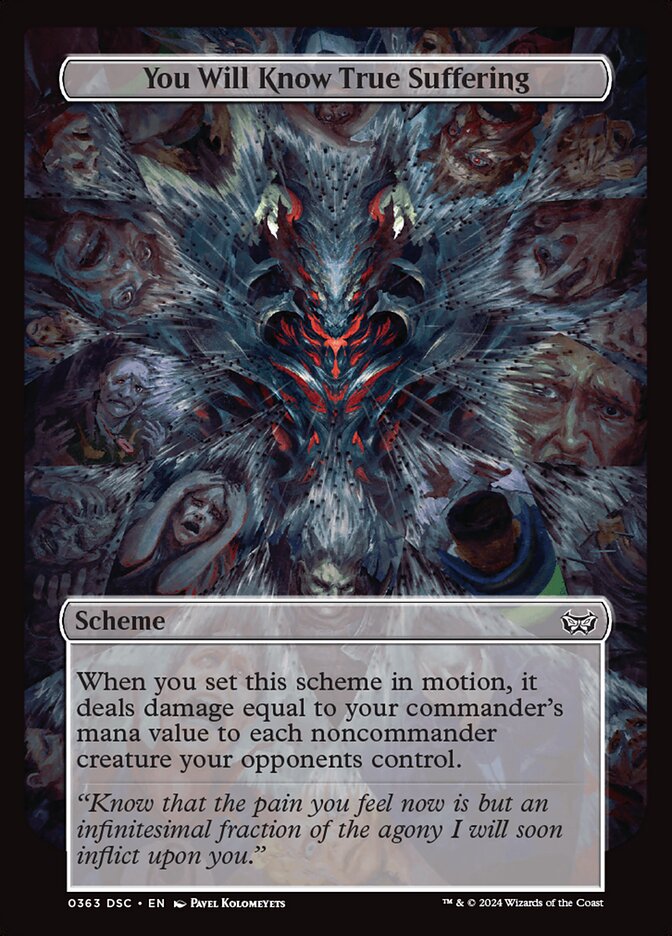 You Will Know True Suffering (Full Art) (Commander: Duskmourn: House of Horror) Near Mint