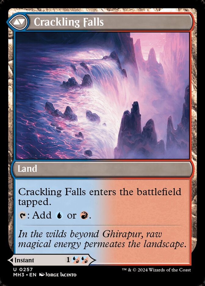 Back face of Crackling Falls