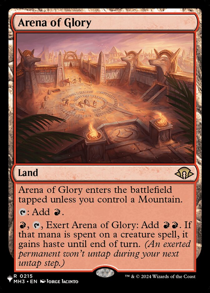 Arena of Glory (The List) Near Mint