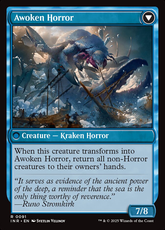 Back face of Awoken Horror