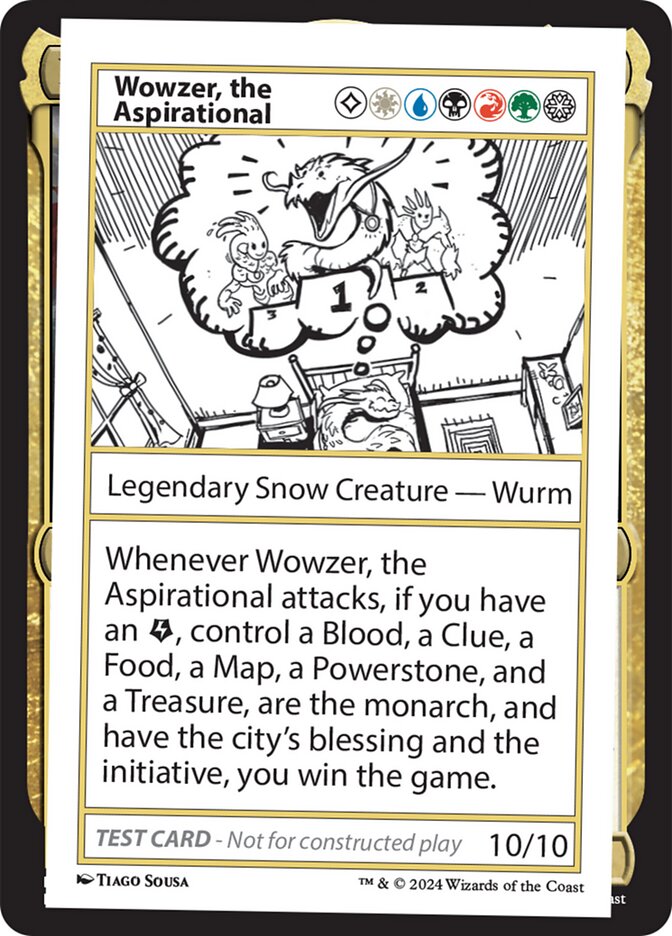 Wowzer, the Aspirational (Mystery Booster 2 Playtest Cards) Light Play