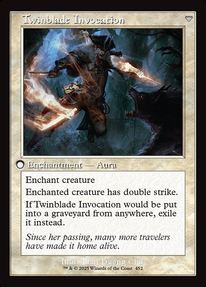 Back face of Twinblade Invocation