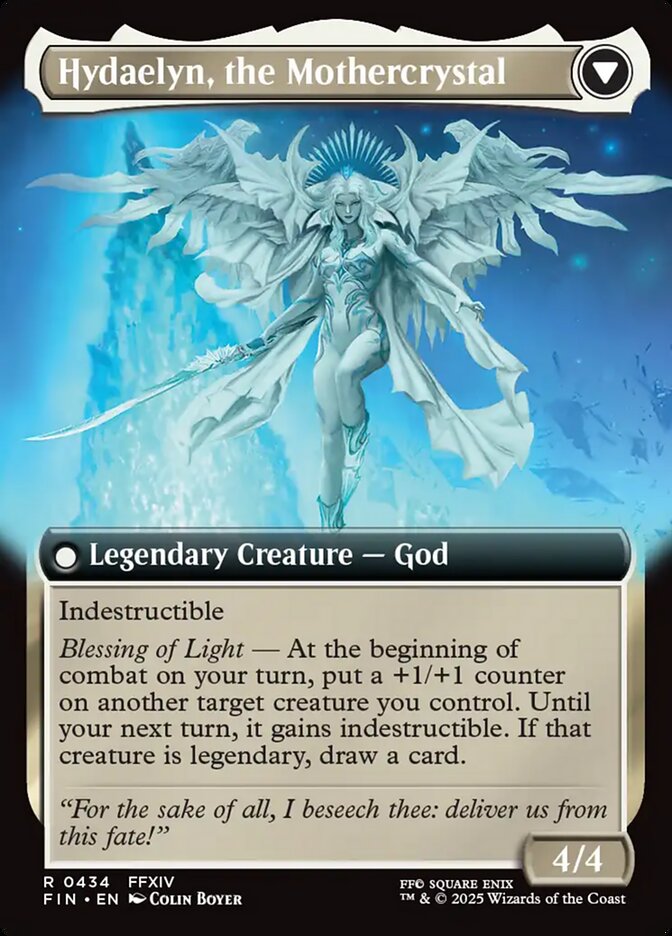 Back face of Hydaelyn, the Mothercrystal