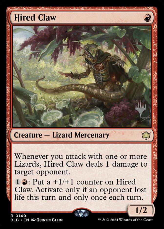 Hired Claw (Promo Pack: Bloomburrow) Near Mint Foil