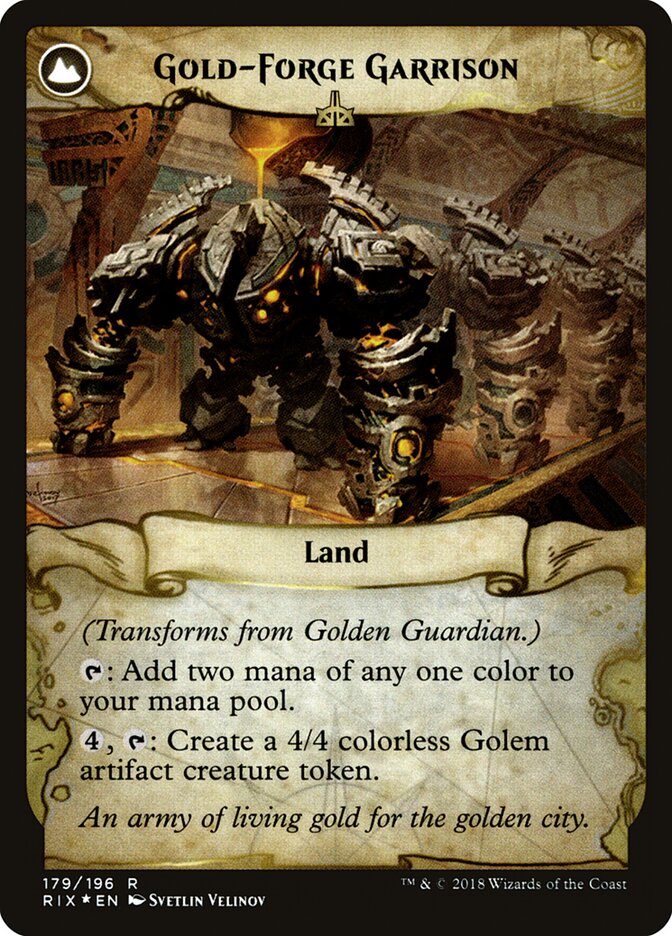 Back face of Gold-Forge Garrison