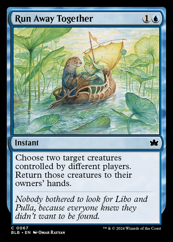 Run Away Together (Bloomburrow) Light Play Foil