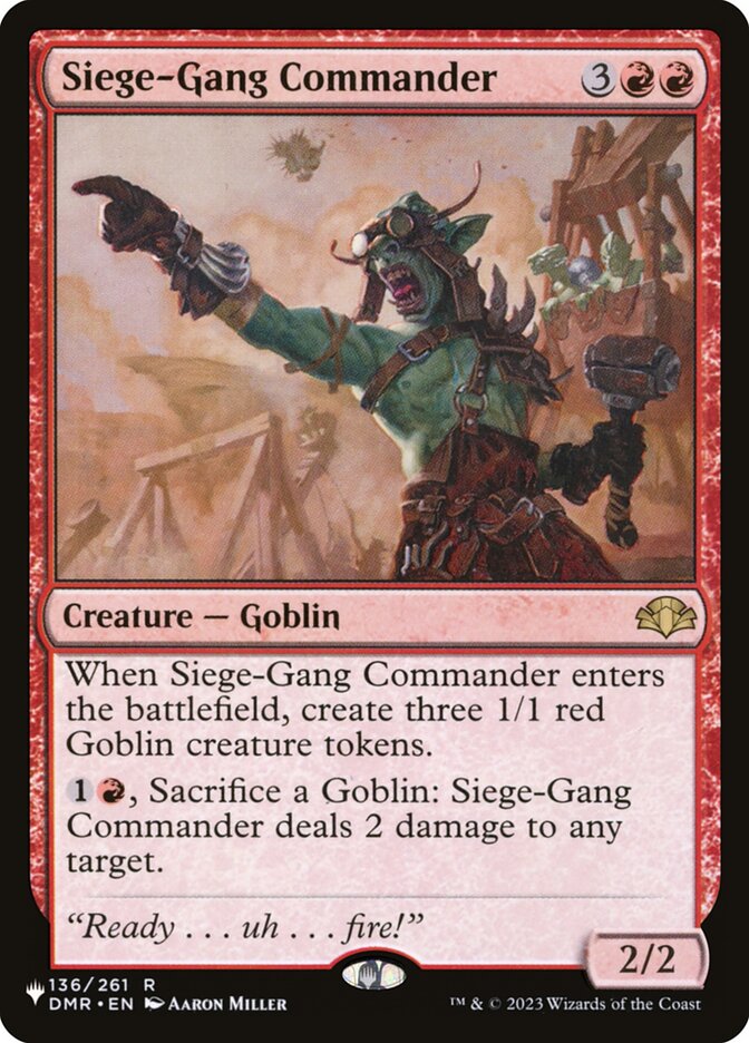 Siege-Gang Commander (The List) Light Play