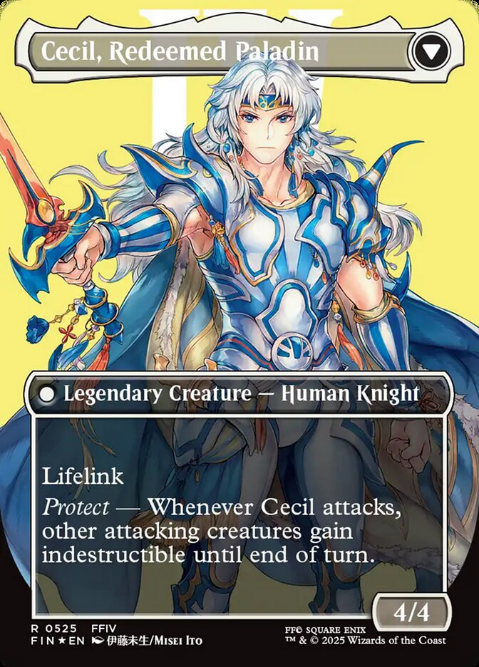 Back face of Cecil, Redeemed Paladin